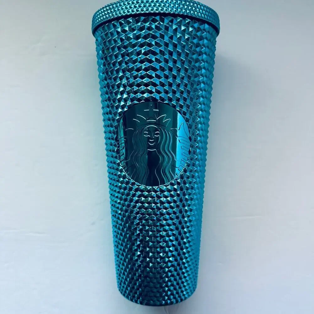 ** SUMMER SALE ** Starbucks 2023 Blue Chrome 24oz Tumbler